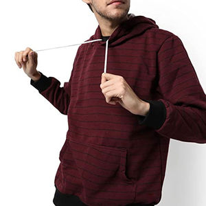 Sudadera con Capucha de Forro Polar Grueso para Hombre, Personalizada con Logotipo, Mezcla de Poliéster/Algodón, Peso de la Tela 270g, Venta al Por Mayor - Product Image 5