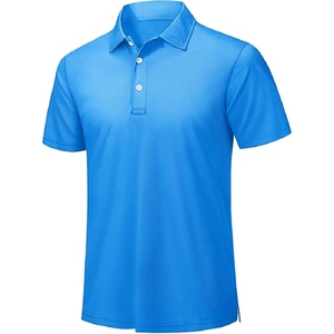 Polo bleu ciel, vêtements décontractés, tenue d'été, taille et design personnalisés, prix de gros pas cher - Product Image 1