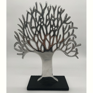 Vente en gros de statue décorative en aluminium au design moderne écologique, arbre de table festif pour fête de mariage et fête de Diwali - Product Image 3