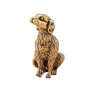 Figurine de chien en laiton Sculpture debout libre Meilleure vente Figurine et Statue de chien au look royal pour la décoration de la maison Modèle de chien de luxe - Product Image 2