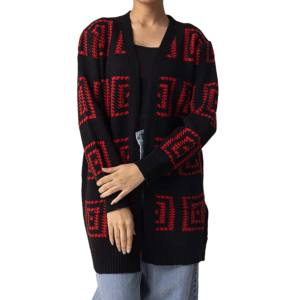 Pull pour femmes avec logo imprimé personnalisé 100% coton tricoté col en V grande taille épaisseur standard anti-boulochage respirant pour - Product Image 6