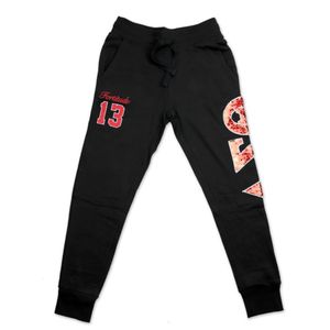 Delta DST Sigma Theta pantaloni della tuta neri 100% cotone paillettes con toppa laterale ricamo Logo di abbigliamento da salotto per confraternite all'ingrosso