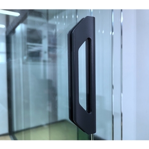 Ral7016 poignée de porte en verre 150x18x36mm poignée de porte en aluminium pour porte coulissante en verre épaisseur 10 mm - Product Image 2