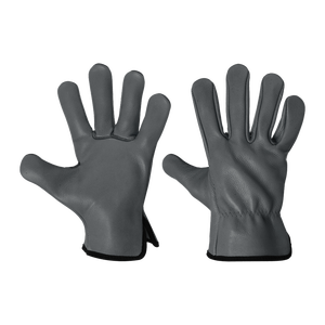 Guantes de trabajo de conductor de cuero dividido de alta resistencia, cómodos guantes protectores de seguridad para manos industriales de vaca de grano de cabra para construcción - Product Image 5