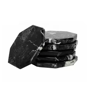 Royal Decor Arts Handmade Black <b>Marble</b> <b>Coasters</b> High Quality Natural <b>Marble</b> <b>Coaster</b> for Hotel Restaurant Home Table Decoration - Product Image 1