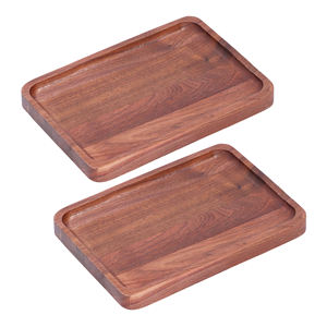 Plateau de service polyvalent SET DE 2 Plateau de service en bois massif de qualité supérieure Nouveau modèle de plateau de service design pour hôtel restaurant - Product Image 6
