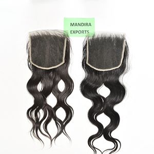Extensions de cheveux humains vierges indiens 100% alignées sur les cuticules, qualité grossiste, dentelle HD 6*6, ondulation naturelle, double trame machine - Product Image 3