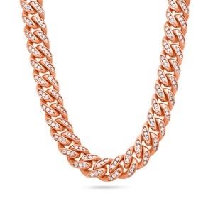 Radiant 14K Gold Lab Grown Diamond Collier E Color Brilliant Cut VVS2 Clarity Anniversaire Femme Mariage Élégant Fine Jewelry - Product Image 1