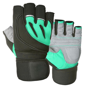 custom <b>weight</b> lifting gloves red gray gym gloves with wrist support padded palm training gloves for men women workout gear - Product Image 4