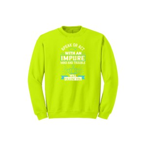 Sweat-shirt en mélange de coton avec des thèmes de bouddha imprimés Style décontracté 12 options de couleur 260-280 Placement de conception personnalisable GSM lourd - Product Image 5