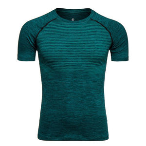 Nueva camiseta transpirable para hombre Wicking Cool Running Gym Top Sports OEM Service Men T Shirts en bordado personalizado para la venta 2025 - Product Image 1