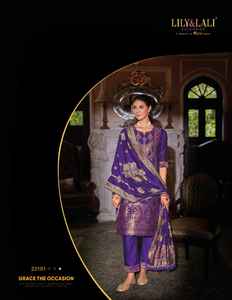ชุดเล่น Salwar ผ้าไหมผ้าแจ็คการ์ด Banarasi ดีไซน์เนอร์ล่าสุด - Product Image 4