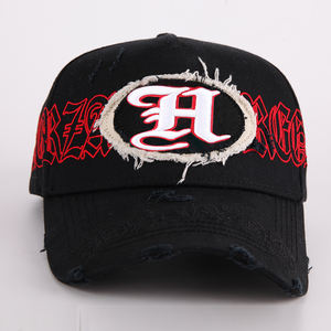 Haute Qualité Mode Classique Broderie Baseball Papa Chapeau 5 Panneau Bord Incurvé Satin Doublé Casquettes De Baseball Non Structurées Logo Personnalisé - Product Image 1