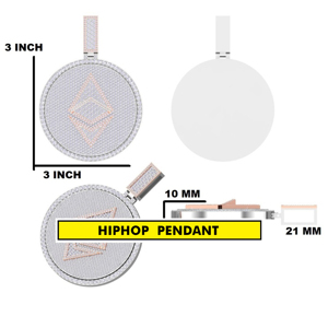 Ronde glacée avec un design complexe de diamants cultivés en laboratoire Bijoux de luxe parfaits pour un pendentif élégant de tous les jours pour hommes - Product Image 6