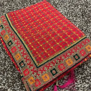 FULPARI * kain jaring tenun mewah dengan BANDHANI konsep SAREE blus: BANGALORY SAREE dengan pinggiran renda di saree fore india