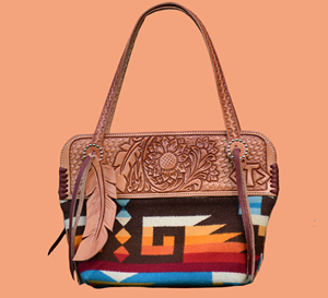 Sac à main Western en cuir Sac de cow-girl unisexe en cuir fourre-tout Sac de mode de style occidental - Product Image 1