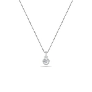 Exclusivo Colgante de Halo de Diamantes con Corte Redondo Distintivo, Diamante Cultivado en Laboratorio de 0.50 Ct en Platino, Regalo para Uso Diario - Product Image 2