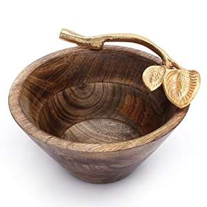 Cuenco de frutas secas moderno para hogar, hotel, restaurante, cocina, vajilla, tazones de fecha, bandeja y cuenco de madera Natural de Color marrón - Product Image 3