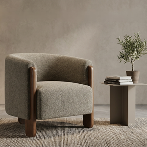 Fauteuil d'appoint en bois rembourré sur mesure pour salon, OEM ODM disponible - Product Image 6
