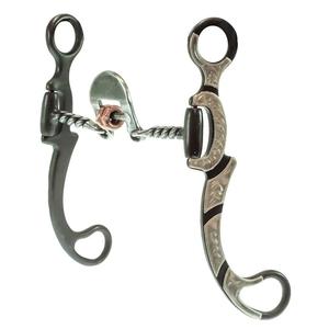 Bocado de caballo Western Mullen Mouth de acero inoxidable y plata alemana, de alta calidad, duradero, para entrenamiento, con presión suave y personalizable. - Product Image 2