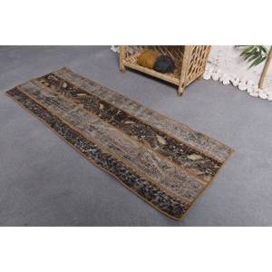 Tapis Moderne Vintage Turc Marron Beige Motif Géométrique 250X410 cm Laine Latex pour Chambre Couloir Rectangle Rayé Design - Product Image 3
