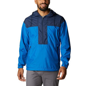 Veste coupe-vent d'hiver bleue pour homme avec logo personnalisé, de haute qualité, style décontracté hip-hop, streetwear, bombardier, tissu en toile, taille personnalisée - Product Image 4