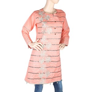 Kurti Corto Bordado para Mujer - Color Durazno - Product Image 1