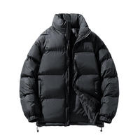Veste Bomber Homme Hiver à Capuche Épaisse Style Urbain OEM ODM en Toile Col Montant Imperméable Réversible Écologique – Grande Vente