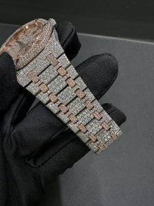 Men's Luxury Antique Stainless Steel Rose Gold Moissanite Diamond Mechanical <b>Watch</b> Analog Sapphire Glass Elegant Sports Business - Product Image 2