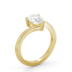 Anillos de diamantes cultivados en laboratorio de oro blanco amarillo rosa de oro sólido de 10 quilates para mujer al por mayor exclusivos IGI Certified Brilliant Cut E Color - Product Image 5