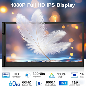 Monitor Portátil para Juegos <span class=keywords><strong>de</strong></span> 14'' FHD 1080P con Super Descuento, Ultrafino, Extensor <span class=keywords><strong>de</strong></span> Monitor Dual, Plug & Play, para Laptop - Product Image 3