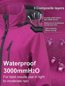 Veste Softshell d'hiver pour homme en polyester, coupe slim, imperméable, écologique, vintage, de haute qualité, vente en gros - Product Image 6