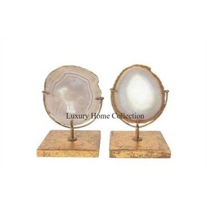 Forma redonda, multicolor, aspecto más atractivo, calidad Superior, soporte chapado en oro y Base, mesa hecha a mano, escultura de decoración del hogar - Product Image 6