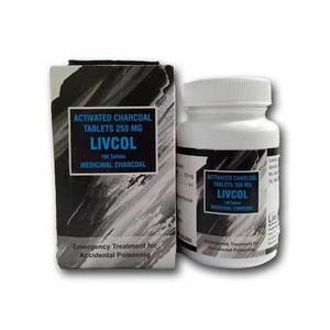 Livcol Charbon actif 250mg Comprimés Extrait de plantes du fabricant indien de gros pour les soins de santé - Product Image 6