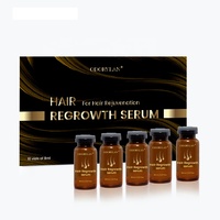 Kit de croissance capillaire à la mésothérapie avec logo personnalisé, très vendu, facteur de croissance, anti-chute de cheveux, dermaroller pour la repousse des cheveux