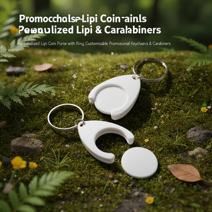 Portamonete Lipi Personalizzato con Anello, Portachiavi e Moschettoni Promozionali Personalizzabili - Product Image 3