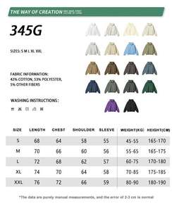 Sudadera con Capucha de Punto Grueso de Alta Calidad de 350 Gramos para Hombre, Personalizada, 100% Algodón, Estilo Holgado, Ropa Urbana - Product Image 4