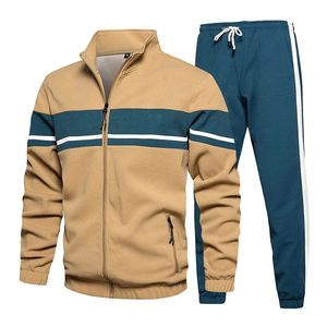 Ensemble coton polyester personnalisé pour hommes, survêtement respirant à séchage rapide pour la course à pied et l'entraînement, vêtements de sport d'hiver solides - Product Image 5