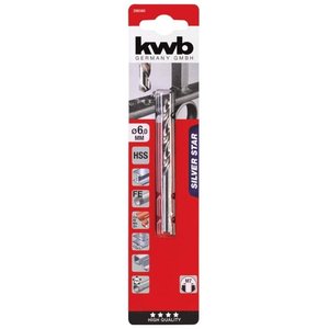 Kwb Silver Star 206560 6mm <b>Drill</b> <b>Bit</b> with Cylindrical Shank for Metal Work - Product Image 1