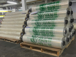 Panneaux en fer ondulé à film PE à prix compétitif 1000m de longueur Logo personnalisé Plaine de protection souple pour le moulage par soufflage de supermarché - Product Image 6