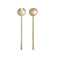 Ensemble de couverts classiques en argent, lot de 2, finition noire antique, pour usage domestique, durables et écologiques, pour servir des salades