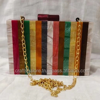 Bolso de Mano de Resina Hecho a Mano de Lujo para Mujer, Pintado a Mano, Modelo Ángel, Bolso de Noche, Diseño Personalizado, Boda, Venta al por Mayor, Artesanía OEM