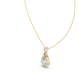 Collier pendentif en diamant CVD EF VVS-VS créé en laboratoire, diamants taille poire 4,184 CT, 18 carats, 14 carats, or rose, or jaune, or blanc, pour femme, fiançailles - Product Image 4