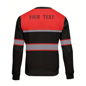 Sweat-shirt de sécurité haute visibilité, sweat-shirt de sécurité réfléchissant unisexe, vêtements de travail pour les ouvriers du bâtiment, sweat-shirt de sécurité haute visibilité - Product Image 6