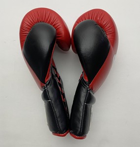 Guantes de boxeo de cuero genuino personalizables de alta calidad, guantes de entrenamiento ganadores con cordones para luchar contra las artes marciales - Product Image 6