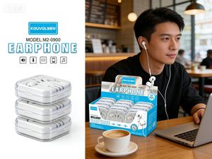 Paquete de 12 Auriculares Intrauditivos con Cable de 3.5mm y Micrófono M2-0900 Compatibles con Teléfonos Inteligentes - Product Image 3