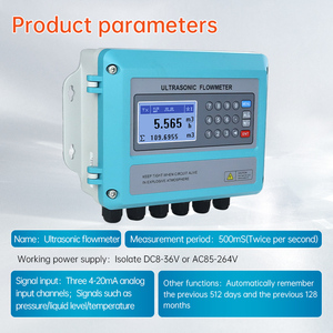 Độ chính xác cao không xâm nhập siêu âm đo lưu lượng dầu lỏng DN100 dn200 4-20mA đầu ra đo lưu lượng cảm biến nhựa - Product Image 2