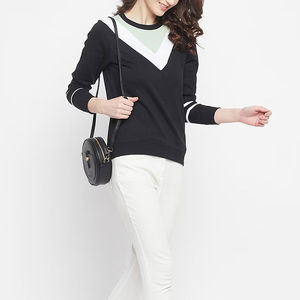 Women's Fall Winter Casual Sweatshirts with Front Logo Drop Shoulder Hoodies New Design for Woman - Product Image 3