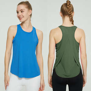 Ropa Deportiva para Mujer, Nuevo Diseño, Camiseta Deportiva para Levantamiento de Pesas, Camiseta sin Mangas para Mujer, Venta al por Mayor, Camiseta sin Mangas para Mujer de Color Sólido - Product Image 5