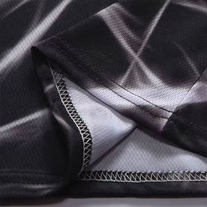 Nueva llegada O-cuello Casual Camisetas 100% Poliéster Secado rápido Manga corta Precio de fábrica al por mayor Patrón impreso hecho en Pakistán - Product Image 5